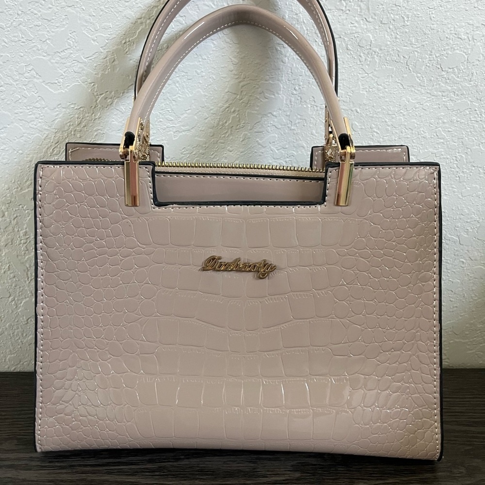 Danbaoly Taupe Textured Handbag‎